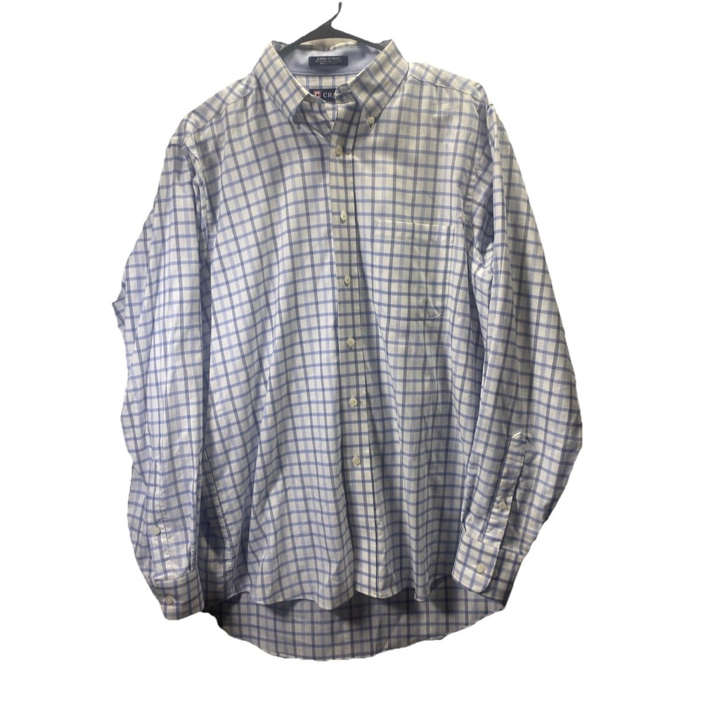 Chaps Shirt Men's 15/15‎ 1/2 34/35  Button Down Classic Fit Wrinkle Free